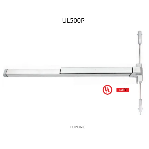 UL560P Sturdy Strength Painted Steel Door Push Bar Lock Panic Exit Device Emergency Door Push Bar Panic Bar Lock