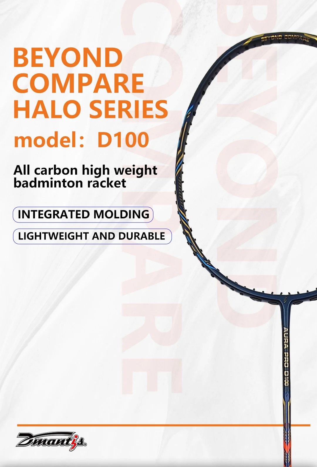 Dmantis Brand OEM Carbon Fiber Badminton Rackets High Performance Badminton Bat for Players supplier