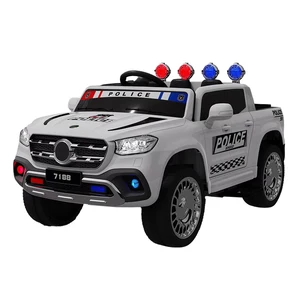Unisex Electric Vehicle Battery-Powered Plastic Police Jeep and Toy for Kids Aged 2 to 7 Years Box Packed