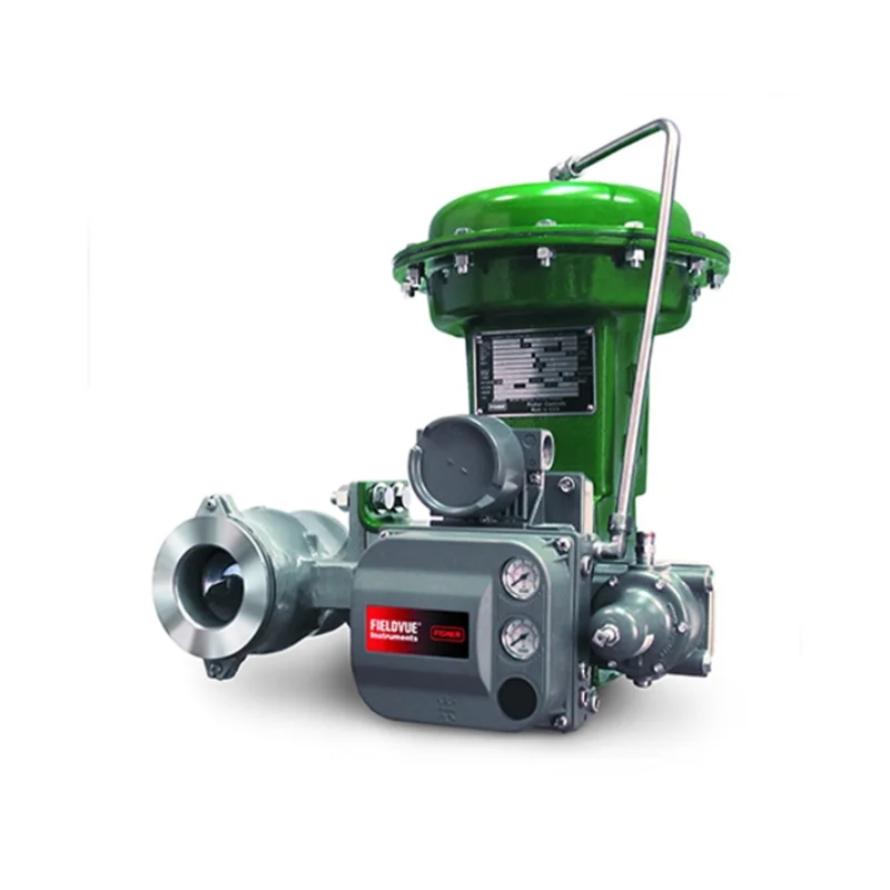 Fisher Vee-Ball  V150 Flanged Control Valve With DVC6200 Positioner and Chinese 3 Way Solenoid Valves