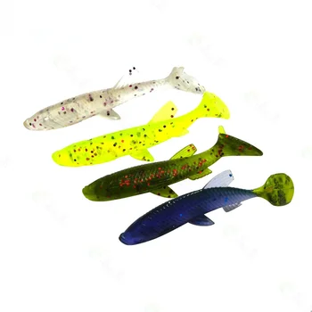 CHEERY SO013 7cm 5.5g 4pcs/bag Artificial Soft ABS Topwater Baits with T-Tail for Float & Sea Fishing – Soft Lure – view 4
