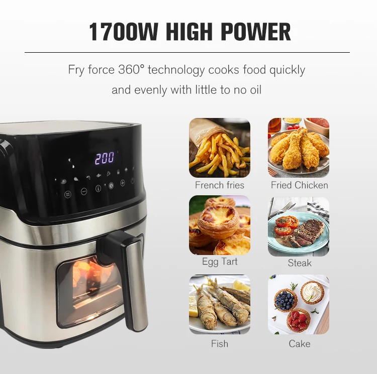 Air Fryer With Smart Touch Screen - Adjustable Time And Temperature For  Perfectly Cooked Meals - Temu United Arab Emirates