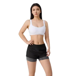 Women's Breathable Elastic Waistband Casual Yoga Shorts Comfortable Sports Leggings for Running & Yoga