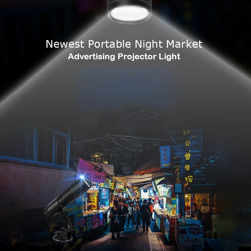 Portable Mini Gobo Projector Logo Waterproof Rechargeable Wireless Logo Projector Shop Customize Image Mini Logo Laser Projector