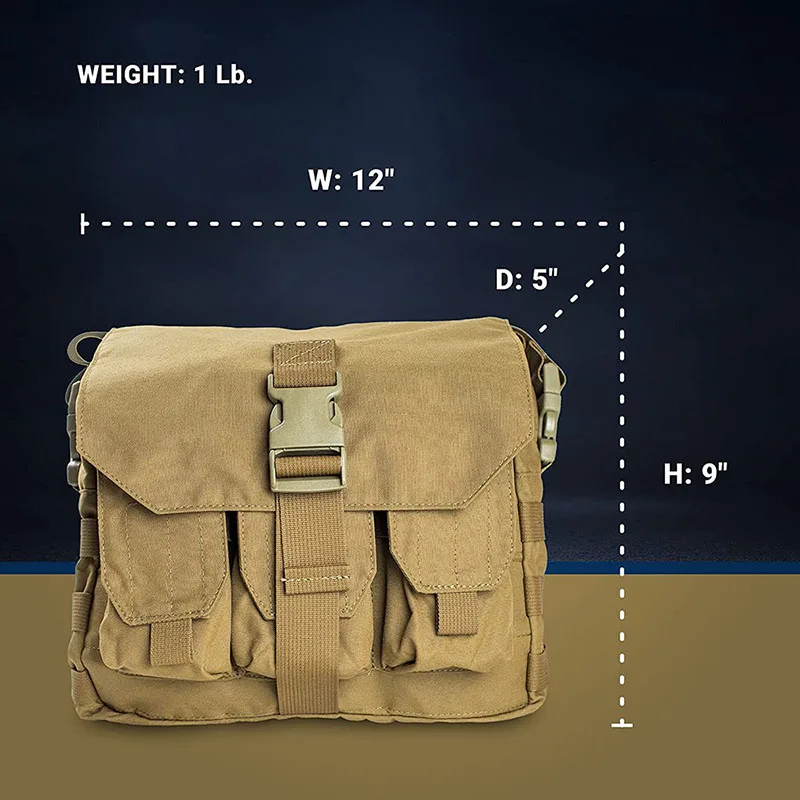 China Factory Wholesale Tactical Shoulder Bag for Hunting Hiking Heavy Duty Training Sling Bag Tactical Training Bag