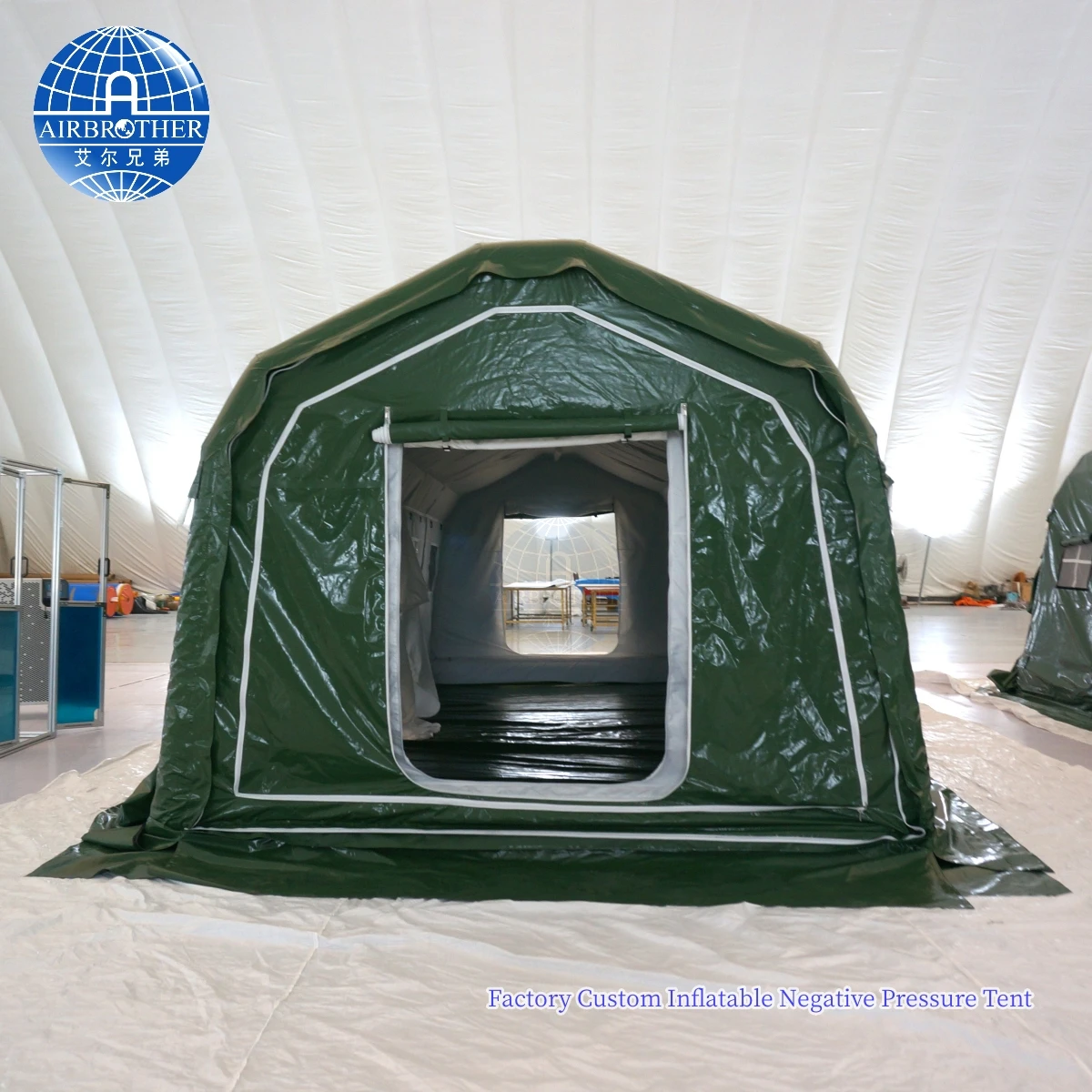 China Factory Custom Rapidly Deployable Portable Inflatable Negative Pressure Medical Isolation Room Tent