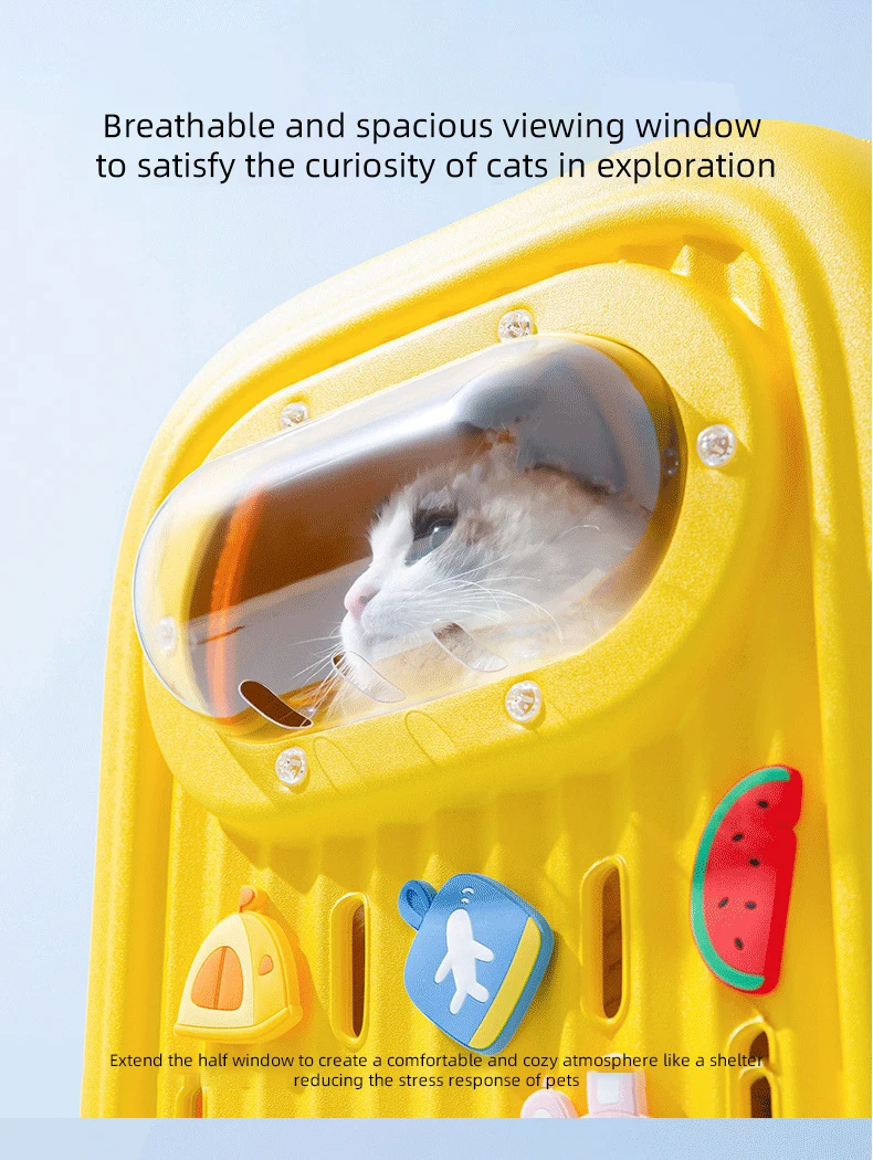 Pet Carrier Bags Breathable Pet Carriers Small Dog Cat Backpack Travel Space Capsule Cage Pet