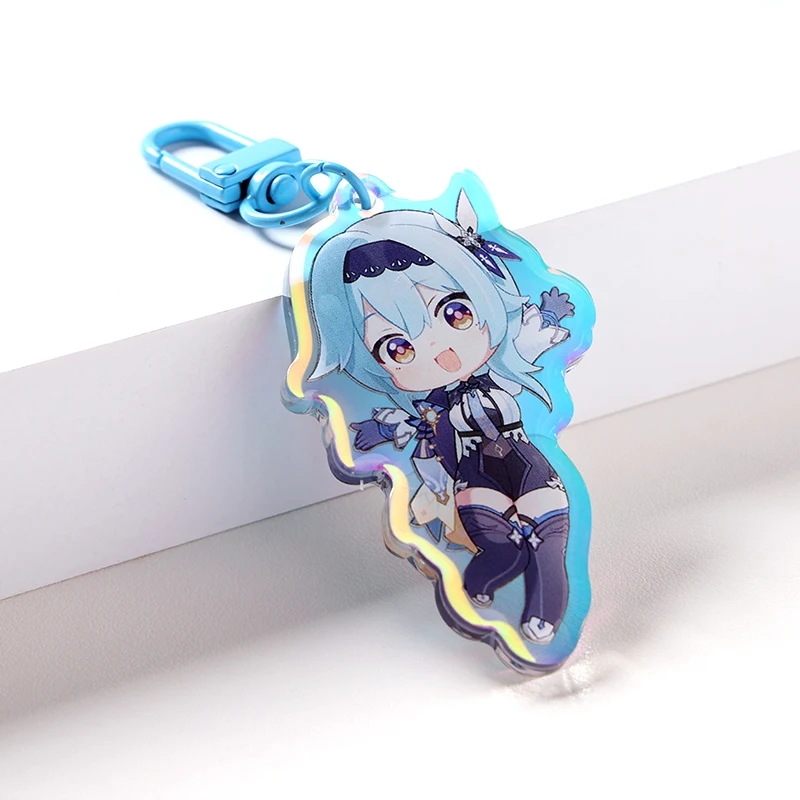 Private Designs Custom Double Sided Rainbow Epoxy Acrylic Keychain