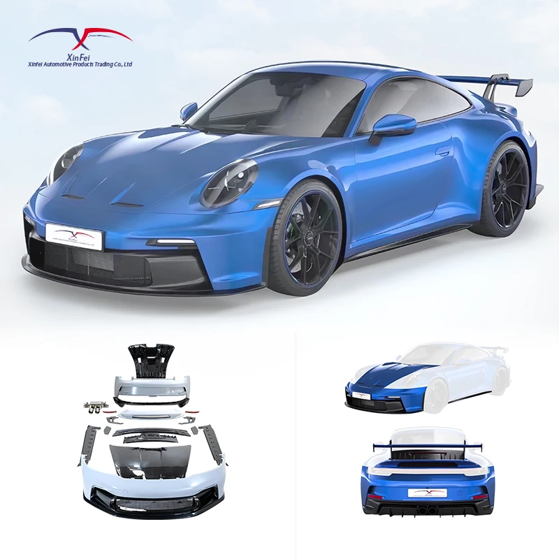 Suitable For Porsche 911 992 Body Kit Upgraded GT3 Large Body Kit Front Bumper Rear Bumper Assembly