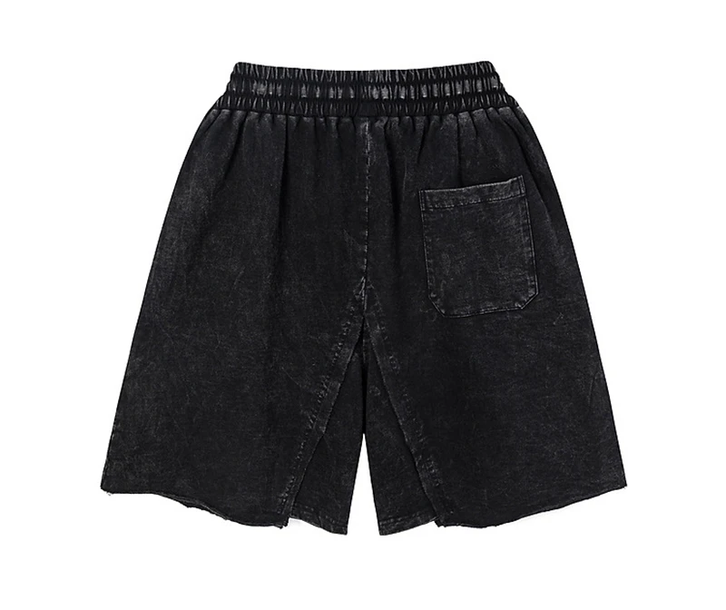Streetwear Manufacturer Custom Acid Wash Distressed Denim Shorts Men ...