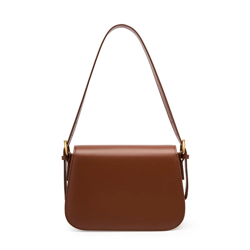 Factory Supply Wholesale Leather Crossbody Cross Body Lady Shoulder Underarm Bag for Women’s Leather Saddle Bags