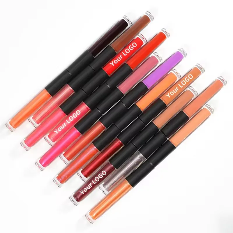Make Your Own Private Label Liquid Matte Lipstick Waterproof DIY Glitter Shimmer Gloss Lip Tint Lip Gloss Makeup