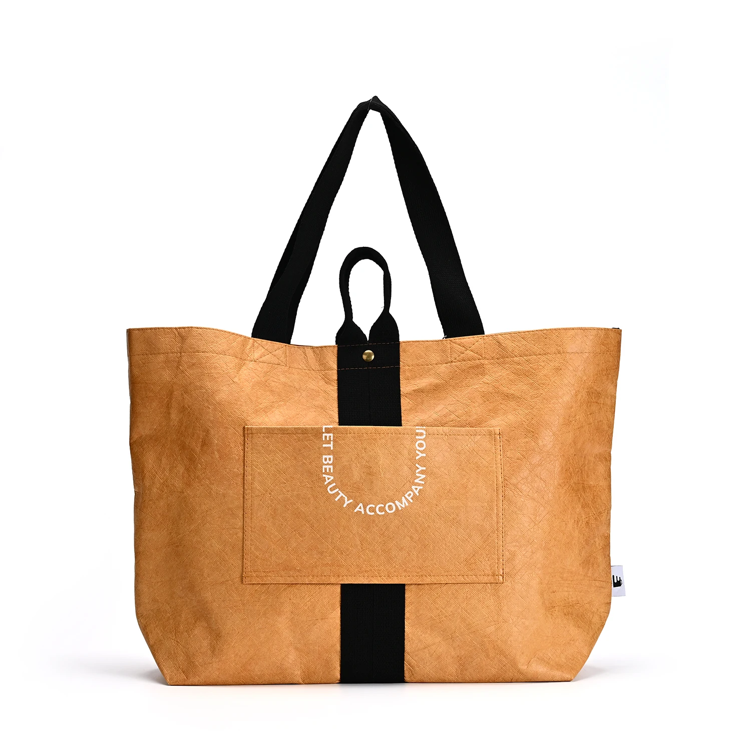 Dupont Paper TYVEK Kraft Single Shoulder Handbag Washable Shopping Bag Natural Ecobags Daily Advertising Screen Tyvek Bag factory