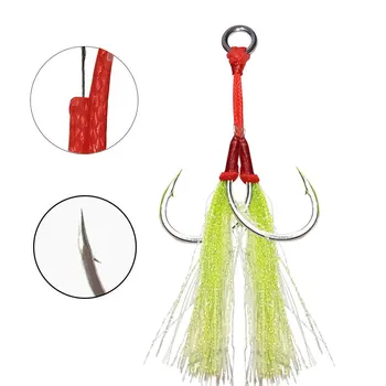 Bestseller Iron Plate Hook Built-in Soft Steel Wire Luminous Bite-Resistant Corrosion-Resistant Double Hook Lure Sea – Soft Lure – view 2