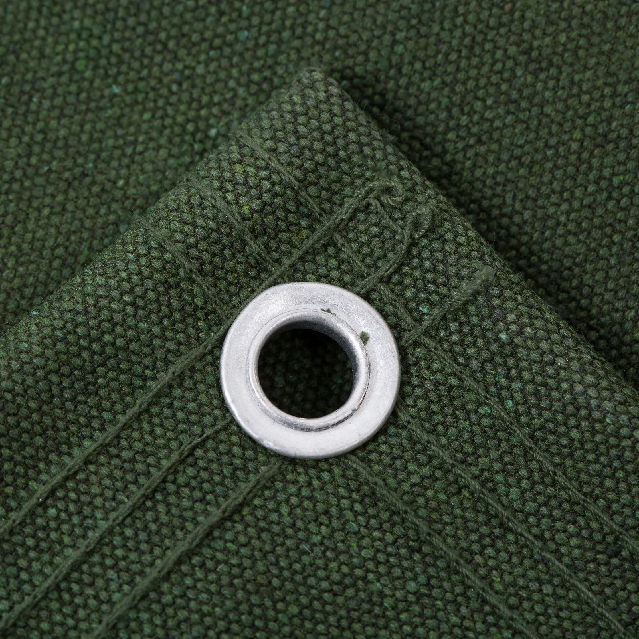 Heavy Duty Green Duck Polyester Canvas Tarpaulin Sheet for Truck Roof Covering
