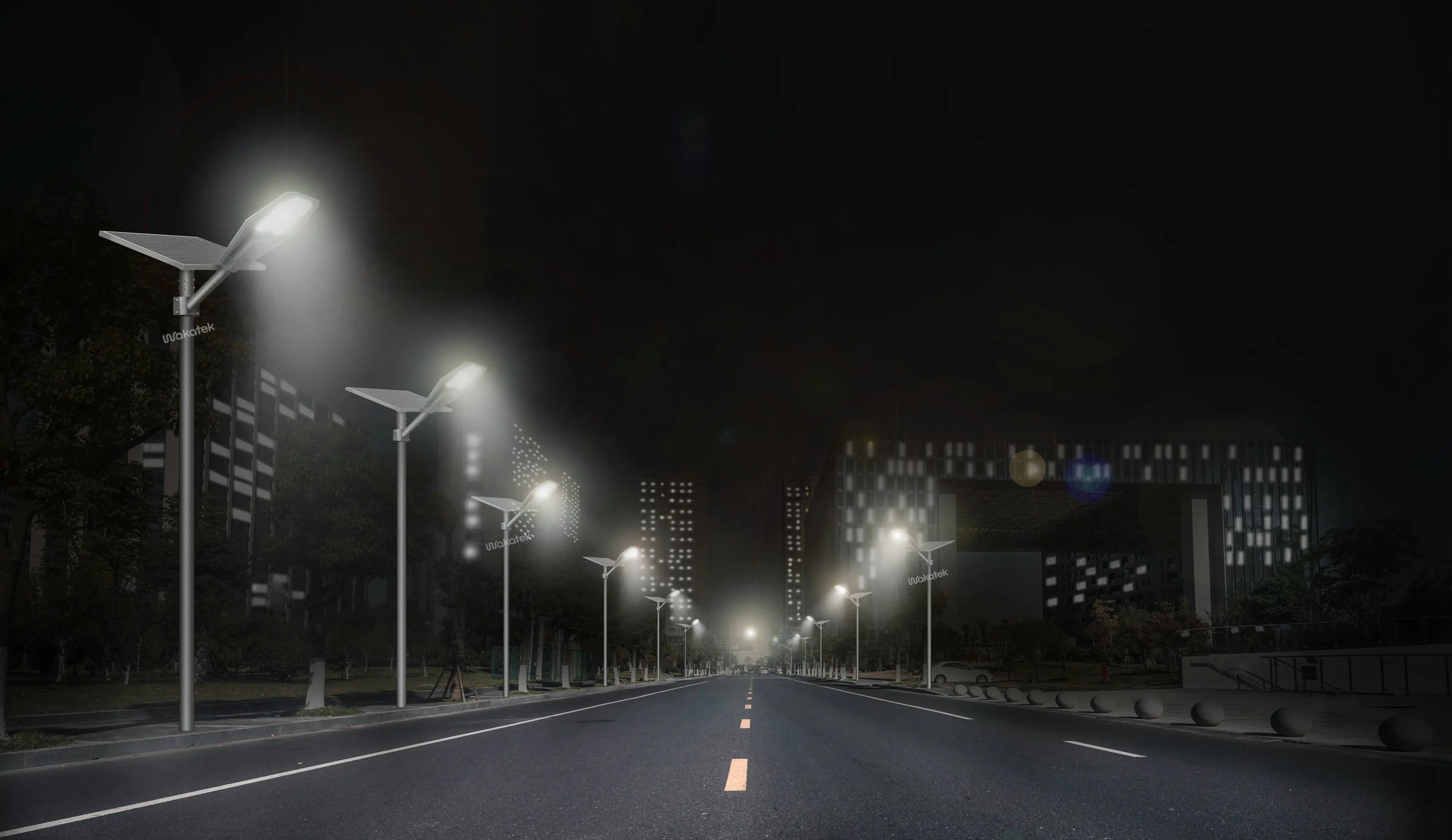 100W 200W 300W Chinese Factory Led Outdoor Lighting Solar Power Light Control