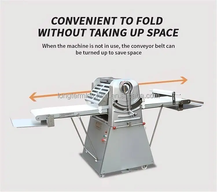 Bakery Reversible Stainless Steel Pizza Dough Sheeter Machine Automatic