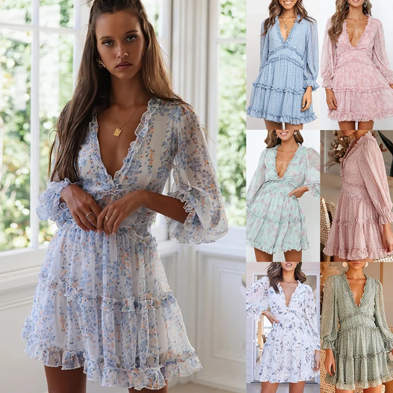 western ruffle dress