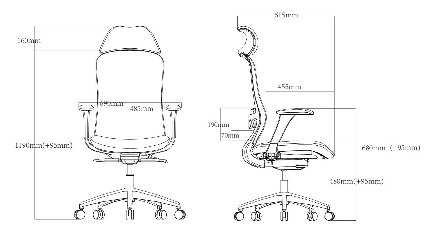 Modern Office Chair Executive Mesh High Back supplier