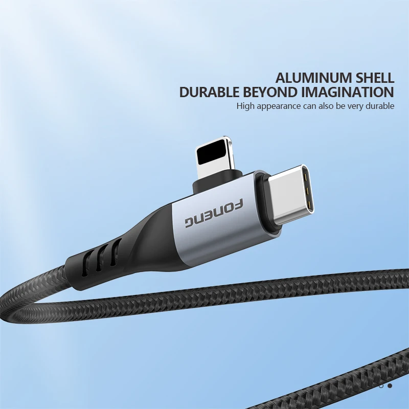 FONENG hot sale X92  1M 4 in 1  spiral weaved quick charge cable  (60w)