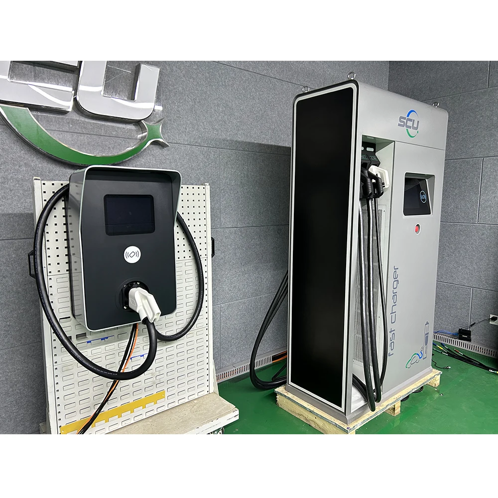SCU Solar Storage Charging Solution With 30kW Power Module DC Electric Car Fast EV Charging Station Shopping Mall Parking