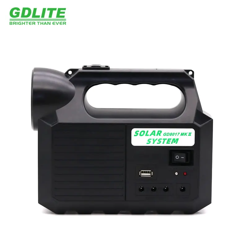 Factory  Price GD8017 MK Solar Lighting System with 3 Bulbs and Solar Panel  GDPLUS