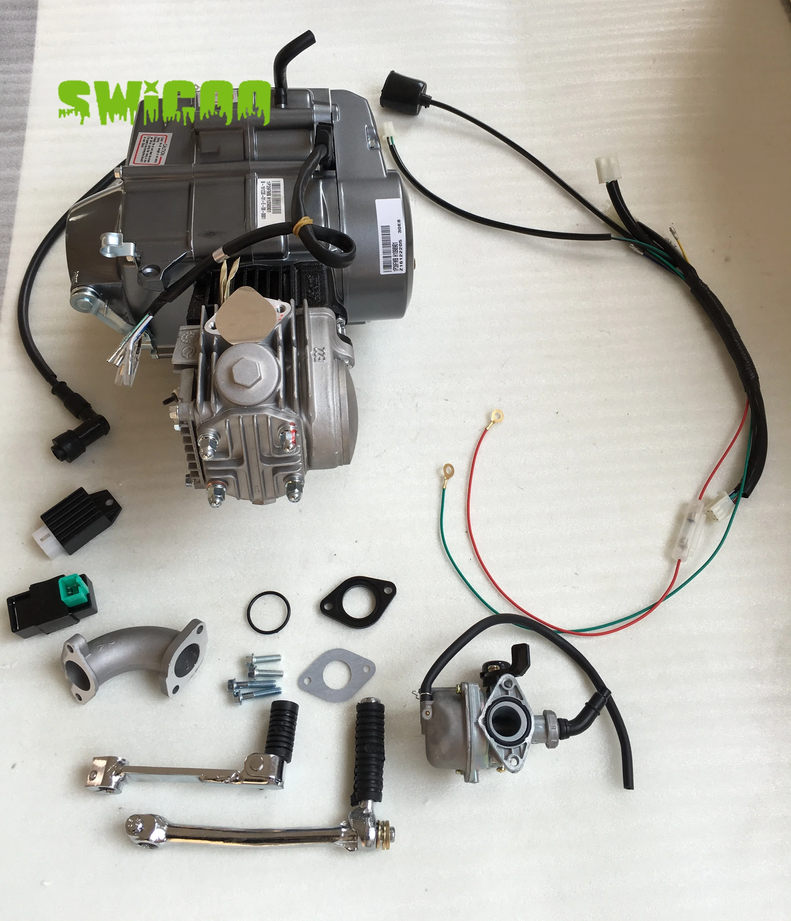 Lifan 50cc 4 Stroke Engine Set Kick Start Horizontal Engine Kit 1P39FMB