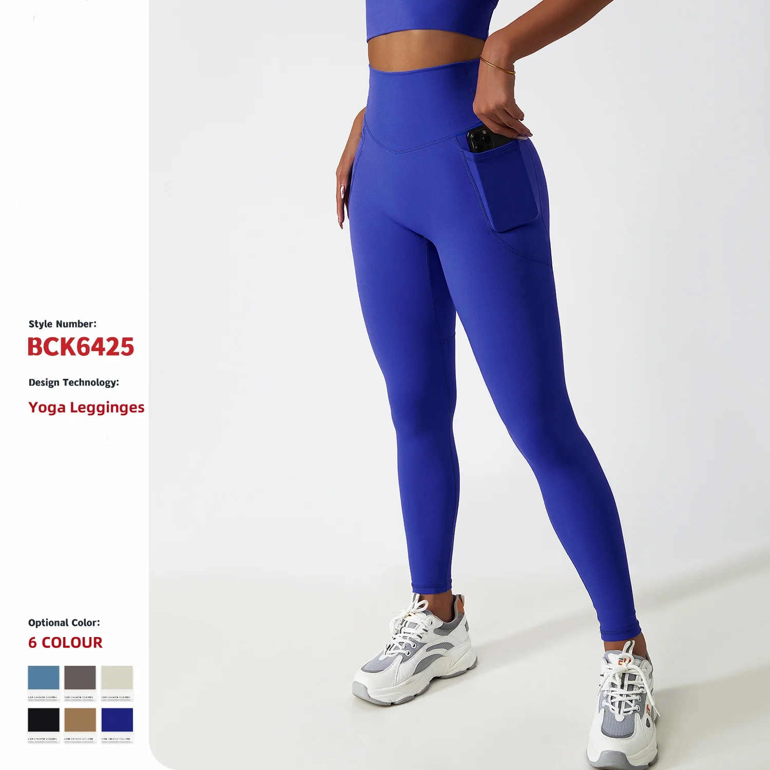 Vêtements de sport pour la maison ou la salle de gym, leggings avec taille haute, pantalons de yoga pour femmes avec poche