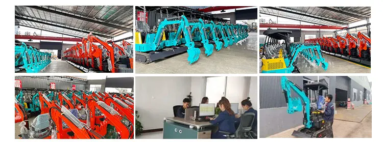 China Excavator 800 kg Mini Small Excavators 08 Mini Electric Digging Diesel Household Hook Machine