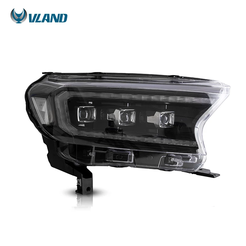VLAND Matrix Projector and Full LED Headlights Car Head Light Assembly  2015-2019 2020 2021 Headlamp For Ford Ranger T6 T7