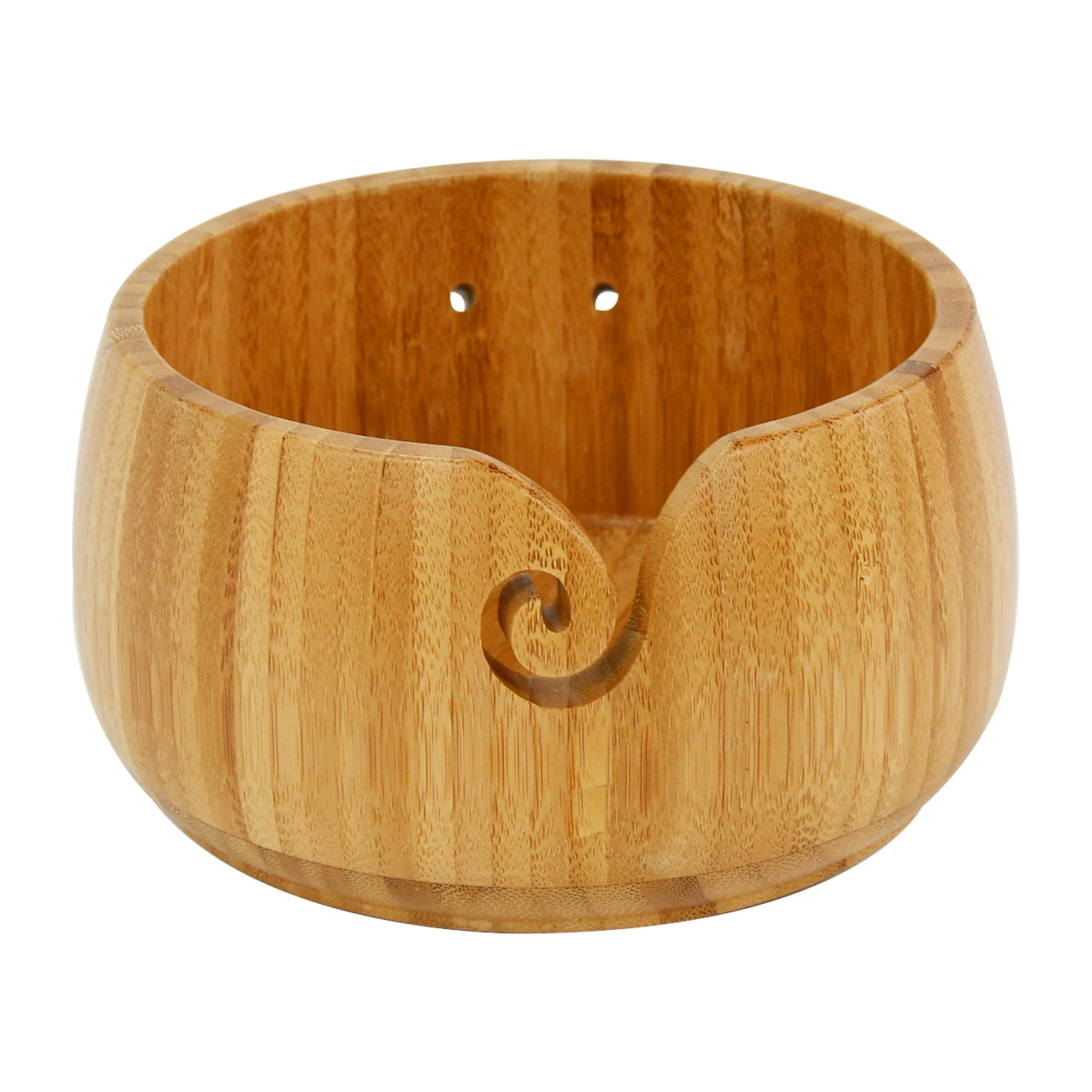 Wooden Bamboo Yarn Bowl For Crochet,Knitting Bowls For Yarn Storage