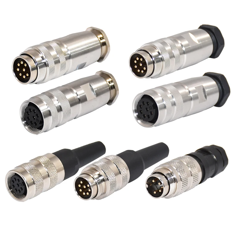 Circular M16 Ip65 Male Female Connector Cable 5 Pin Solder Wire Sensor Plug Socket Supplier S