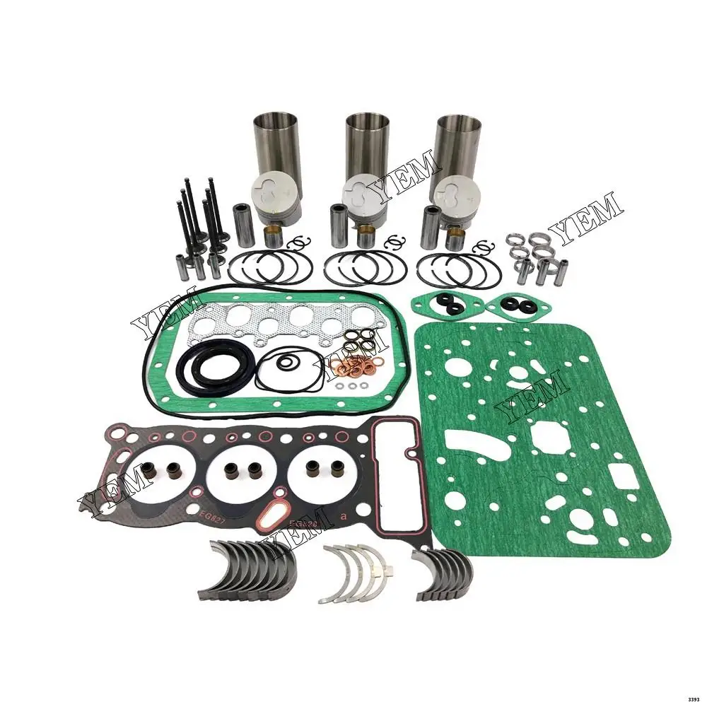 Brand New 3KC1 Repair Kit With Cylinder Gasket Set Piston Rings Liner Bearing Valves for Isuzu
