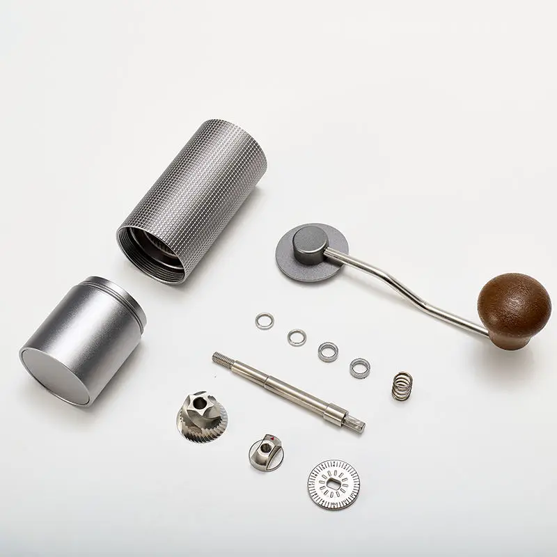 Al-Alloy Body 420 Stainless Steel Burr Homeuse Espresso Mini Small Hand Mill Portable Manual Coffee Grinder details