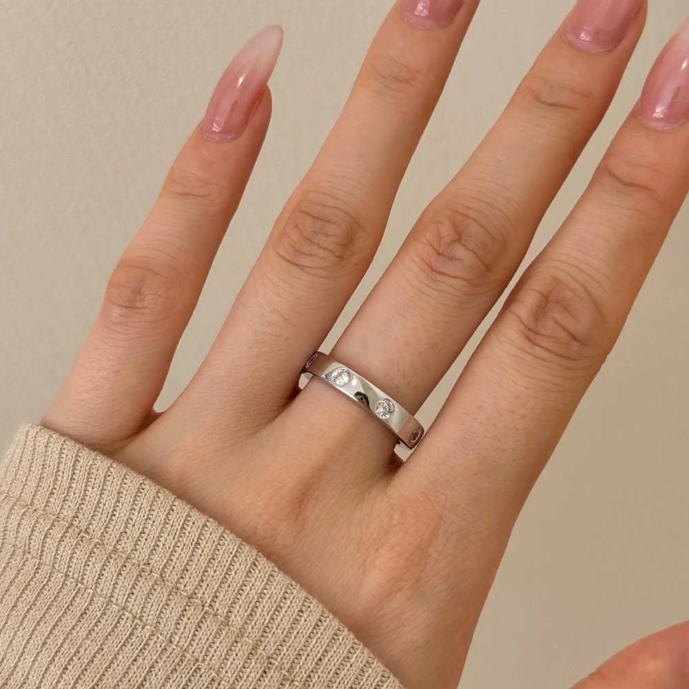 KAKODIY Sparkling Fashion Jewelry Polished Finish 925 Sterling Silver 5A Zirconia Eternity Ring Wide Promise Ring for Women detail 2