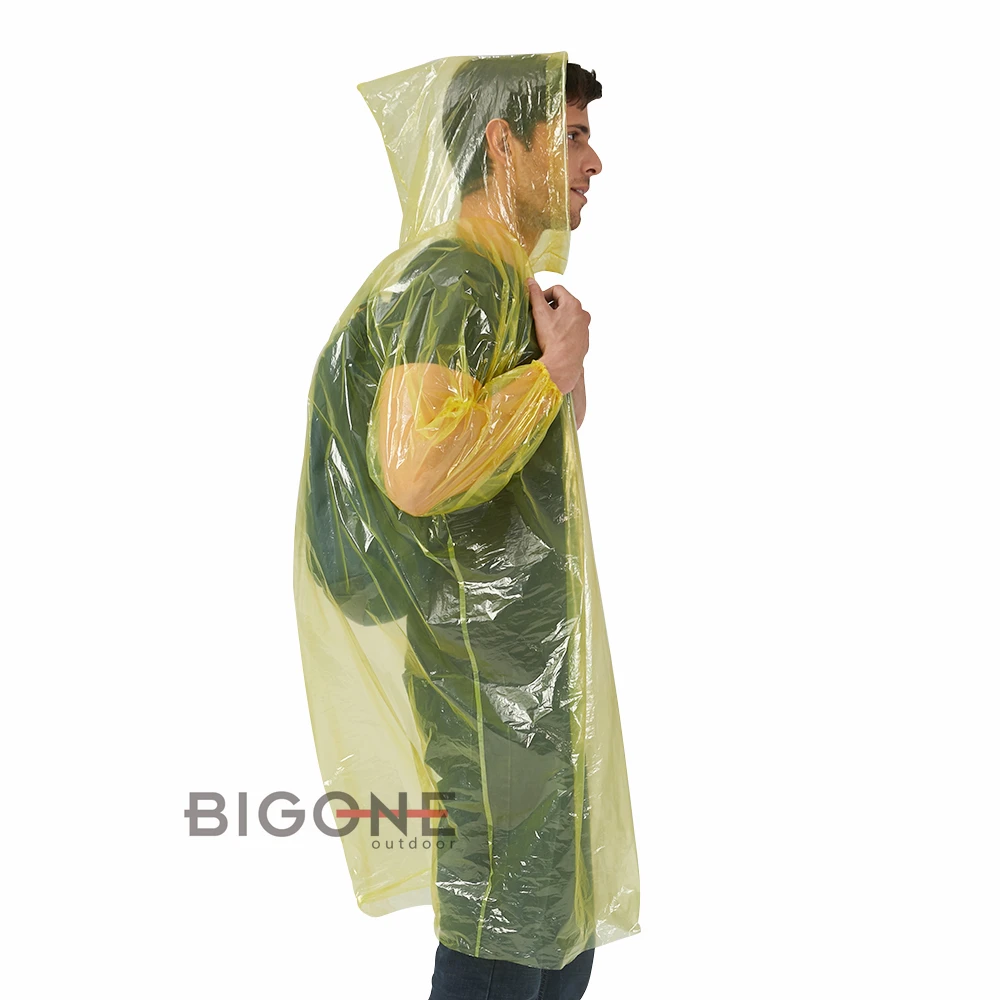 Disposable Rain Coat Cover Cape Poncho 
