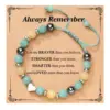 Tarjeta pulsera corazón Recuerde siempre
