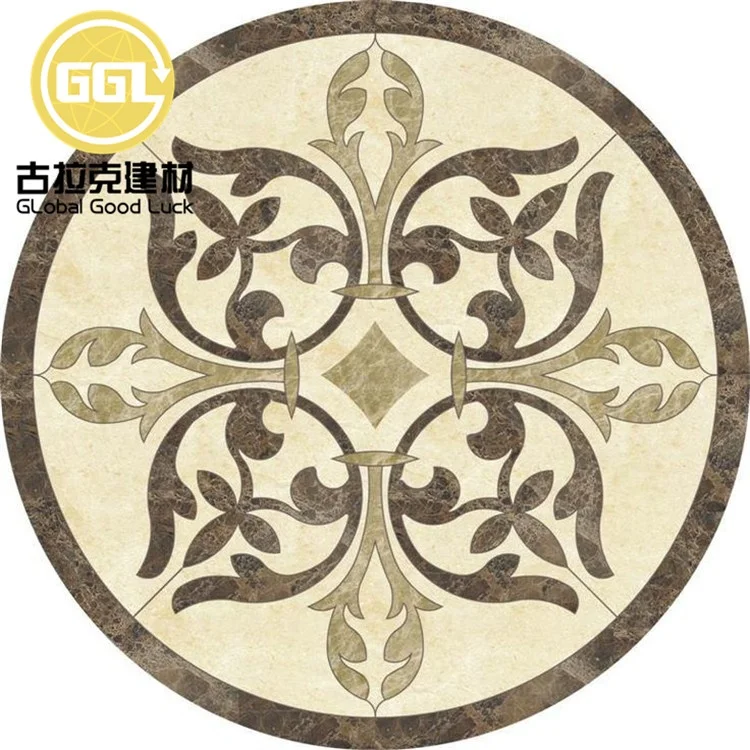 Waterjet Marble Medallion Floor Custom Medallion for Villa Hotel