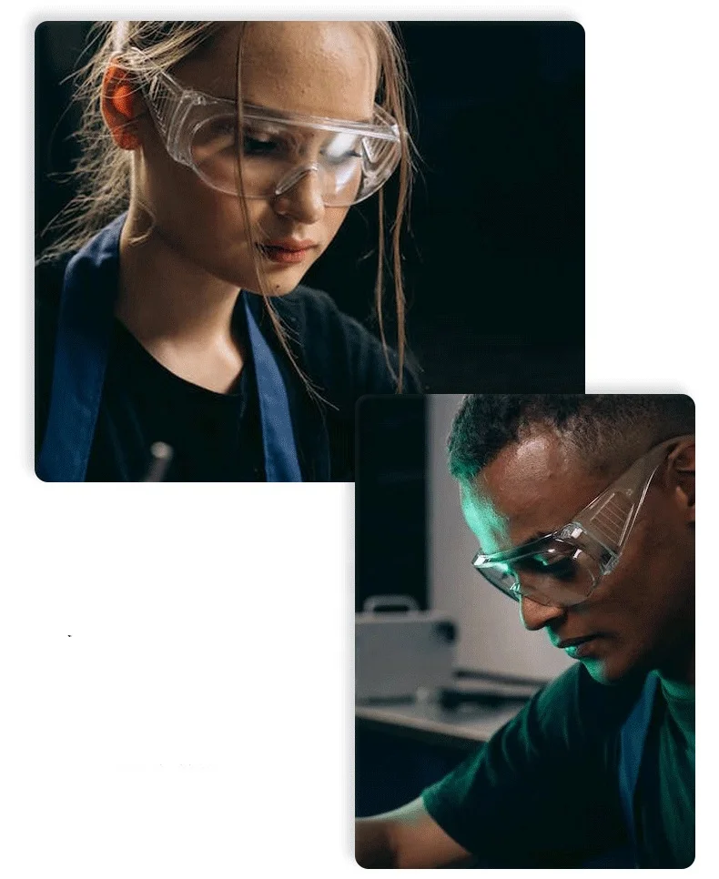 Kids Student Anti-Fog Anti-Scratch Anti-Dust Anti-Splash Polycarbonate Safety Glasses Transparent CE ANSI Compliant