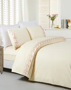 Home Textile Wholesale Embroidery Lace 4 Pcs Bed Sheet Set