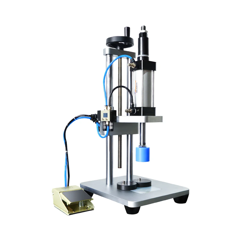 TDF-Q02 essential oil bottle plug pneumatic pressing machine bottle cork capping machinery