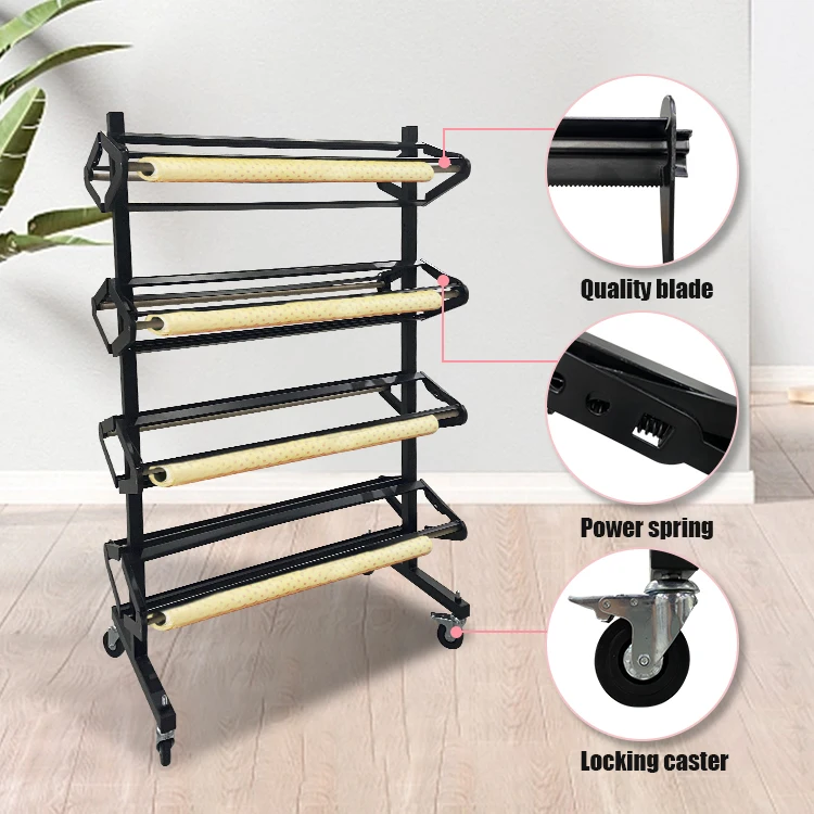 JH-Mech Gift Wrapping Tool Butcher Paper Dispenser Roll Paper Rack ...