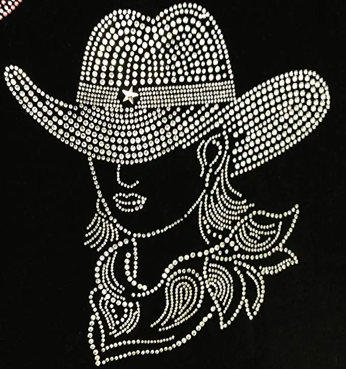Diamond Stickers Adhesive Sheet for Lady Clothes Iron on Rhinestone Transfer Designs