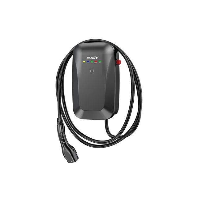 Pheilix Type 2  AC 7.2KW  32A X1 5M Tethered Type 2 Gun EV Charger  Wall-mounted Home Use Residential Charging station