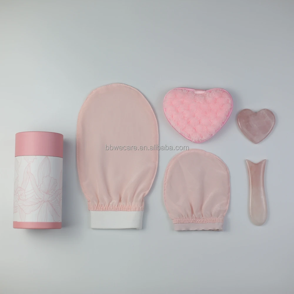 Custom Ecofriendly Silk Exfoliating Mitt Glove Bath Shower Mitt