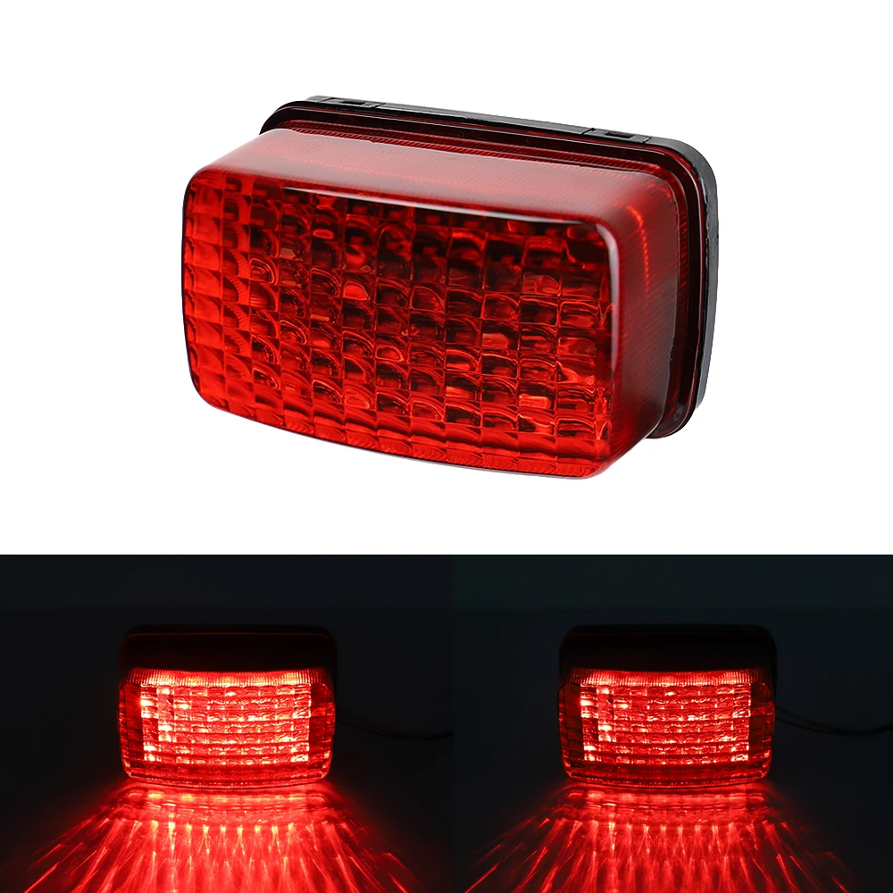 Yamaha Grizzly Viking Wolverine Rhino UTV Rear LED Taillight – Smoke Lens, Red Light, ABS Plastic, Atubeix YMH-H12