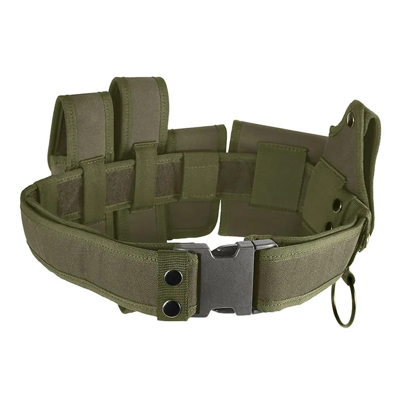 Wholesale Outdoor High Density Material Adjustable Heavy Duty Utility Belt Quick-Release Belt with Pouch Tactic Waist Belt