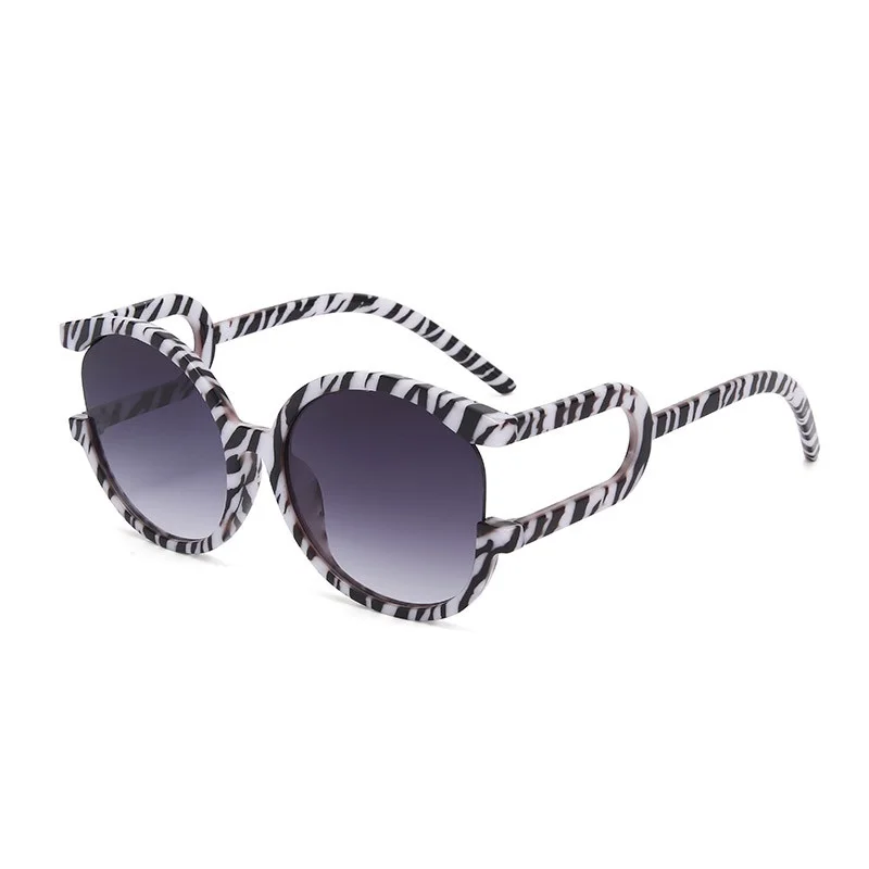 Personality 2025 New Design Round Frame Sunglasses Oversize Plastic UV400 Sunglasses for aperçu 6