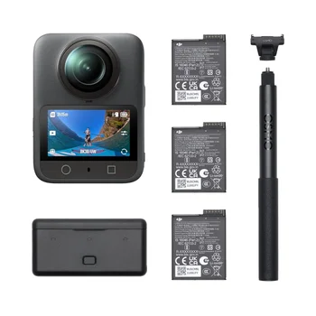 For DJI Osmo 360 Waterproof 8K 360° Action Camera 1-Inch 360° Imaging Extended Battery Life 3 Batteries Native 8K Prosumer