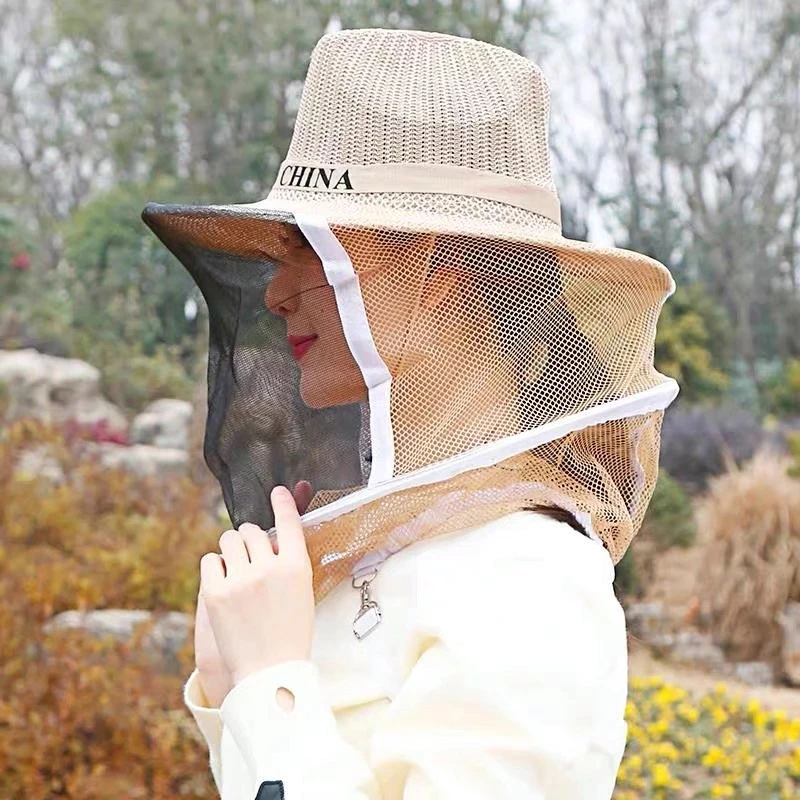 Chapéu Véu Apicultor - Proteção Abelhas E Insetos Para Jardinagem E Pesca